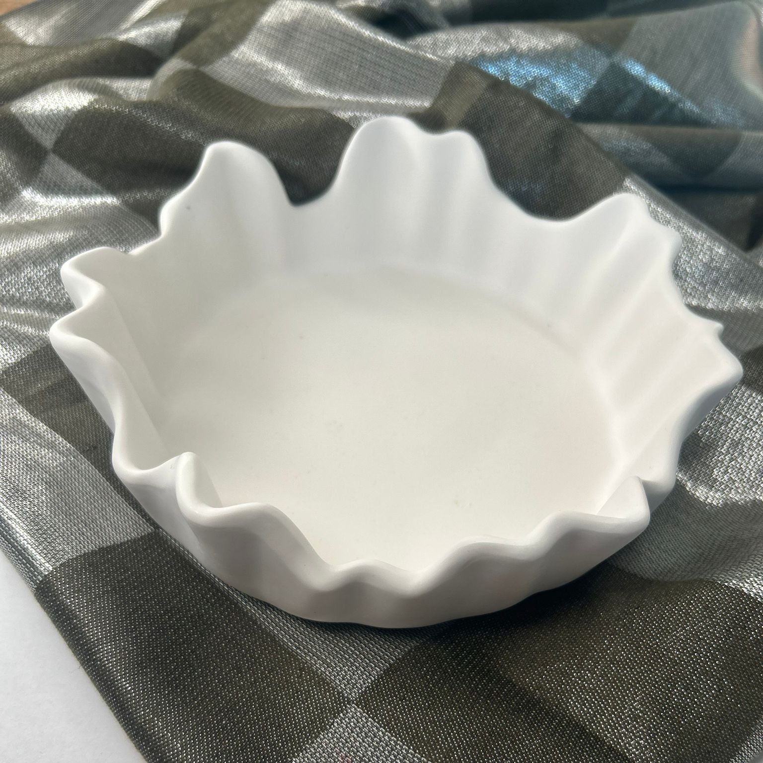 Recipient din ceramica tip bol pentru lumanari